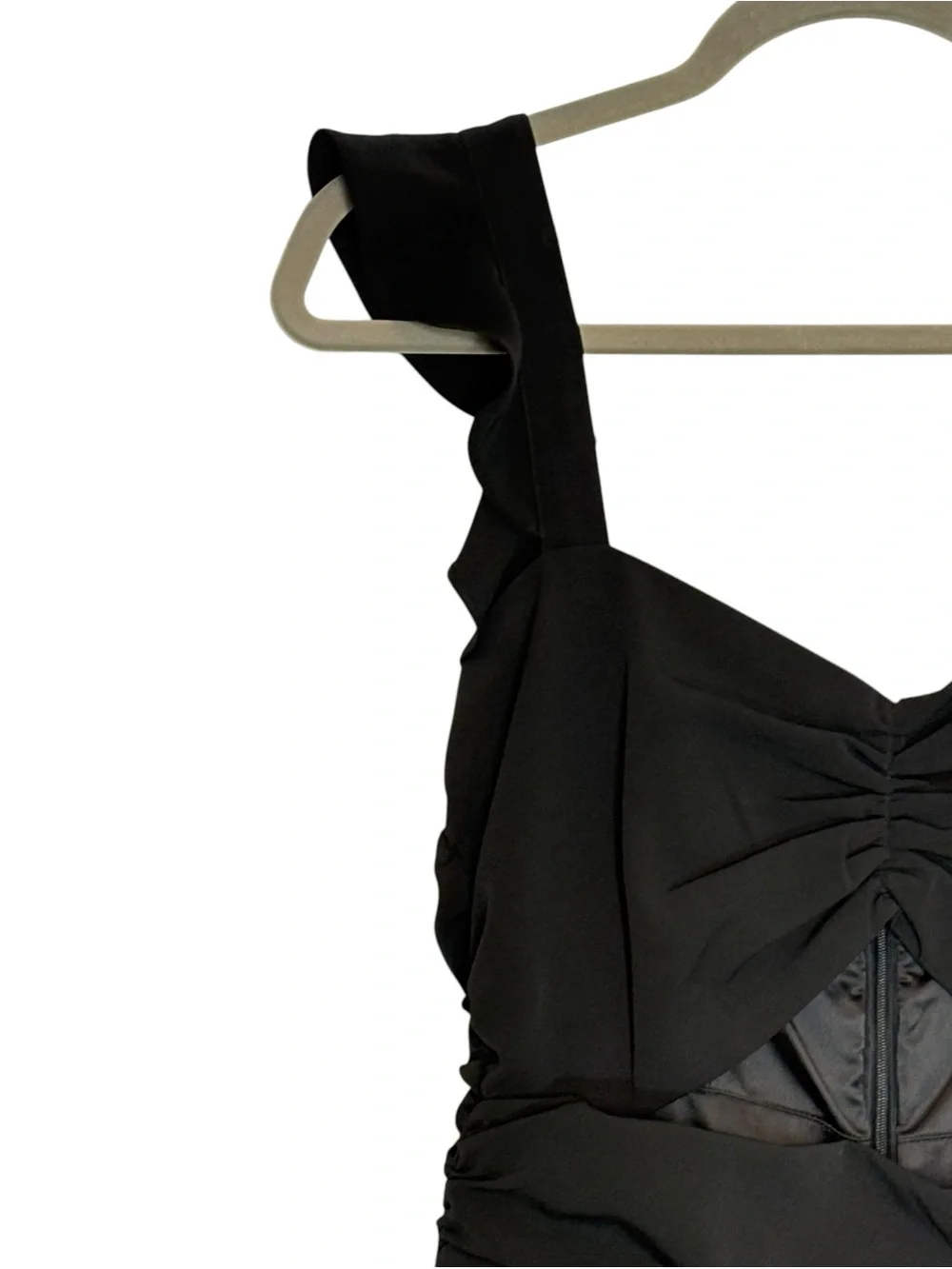 Lovers + Friends Black Knox Flutter Sleeve Jumpsuit | S